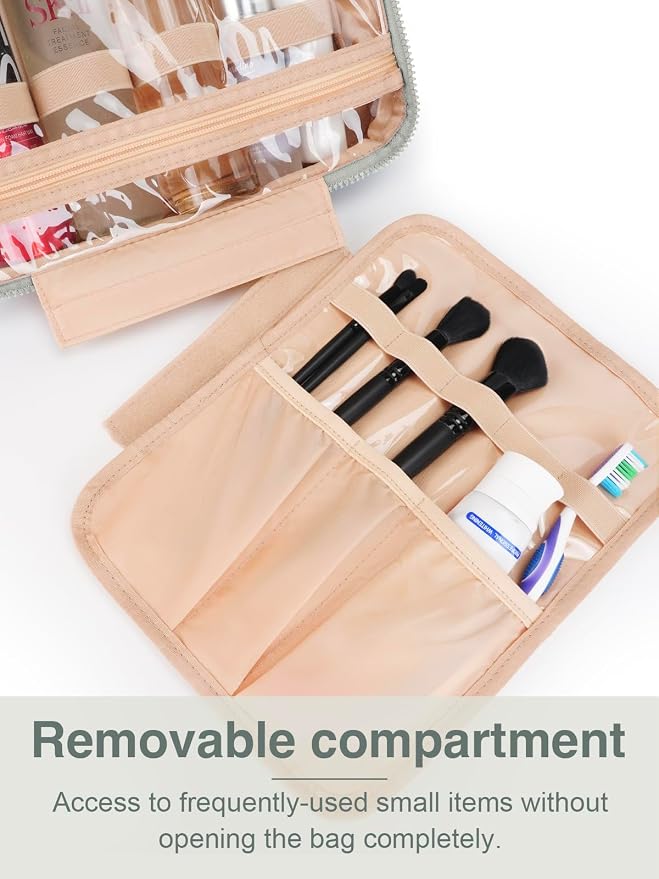 Women's Hanging Toiletry Bag, Waterproof Travel Cosmetic Organizer - Image 6