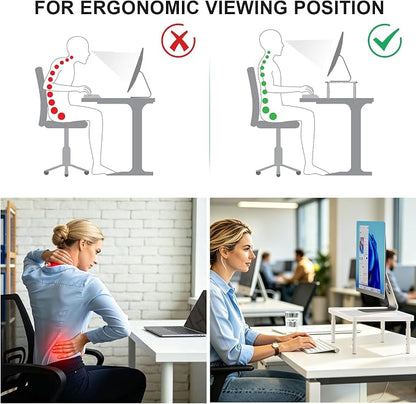 WALI Computer Monitor Stand for Desk, Adjustable Laptop Riser, Desk Monitor - Image 6