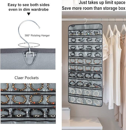 80 Pockets Hanging Jewelry Organizer - Image 5