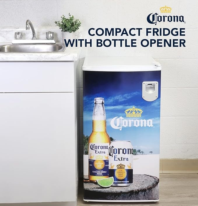 Corona Compact Fridge with Bottle Opener, 90 L/ 95 Quart 3.2 Cubic Foot - Image 3
