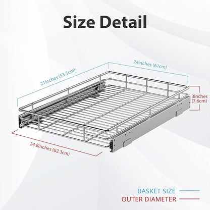 ZOINLIY Pull Out Cabinet Organizer, Versatile Slide Out Kitchen Organizers and - Image 2