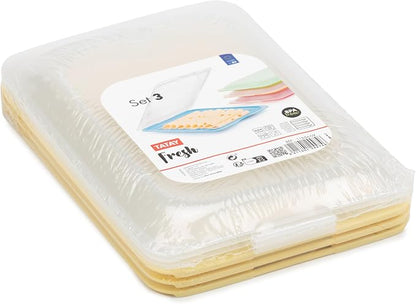 TATAY Cold Meat Containers for Fridge | Set of 3 Standard | Fridge Storage | - Image 4