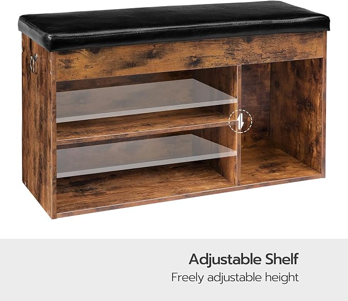 HOOBRO Shoe Storage Bench with Cushion, 32.3'' Entryway Bench with Lift Top - Image 7