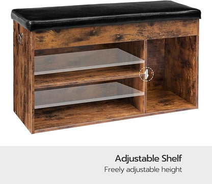 HOOBRO Shoe Storage Bench with Cushion, 32.3'' Entryway Bench with Lift Top - Image 7