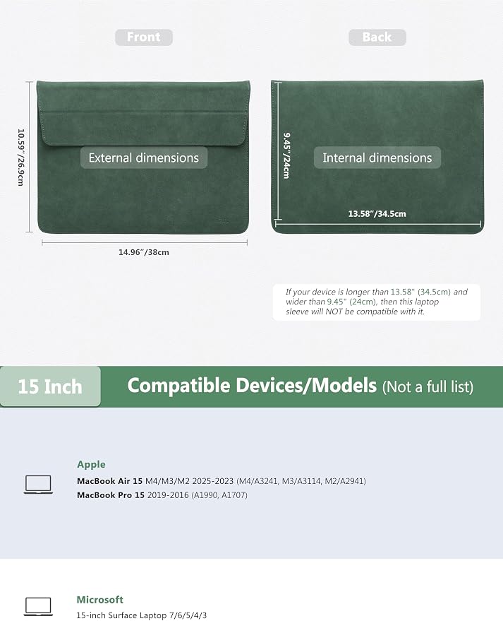 HYZUO 15 Inch Laptop Sleeve - Image 6