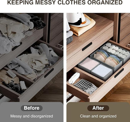 DIMJ Drawer Organizer Clothes Set of 8, Foldable Closet Drawer Organizer - Image 5