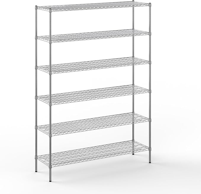 18" Deep x 60" Wide x 86" Height Wire Shelving Kit | 6-Tier | NSF Commercial by Regal+Altair