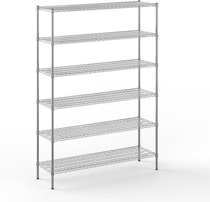 18" Deep x 60" Wide x 86" Height Wire Shelving Kit | 6-Tier | NSF Commercial by Regal+Altair