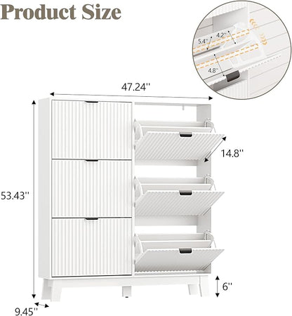 HUANLEGO Shoe Cabinet Storage for Entryway - Image 2