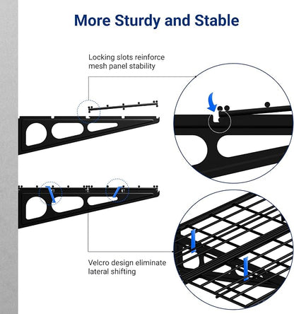 FLEXIMOUNTS 2-Pack 2x4ft 24-inch-by-48-inch Wall Shelf Garage Storage Rack Wall - Image 5
