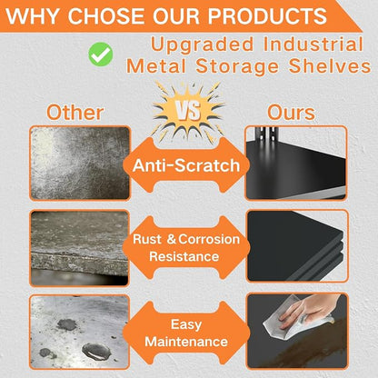 Garage Shelving, Heavy Duty Storage Shelves, Adjustable Boltless Units | Metal - Image 6