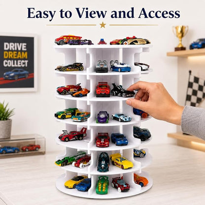 Krafetto 84-Slot Rotating Toy Car Display Tower - Image 6