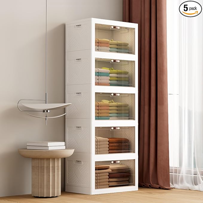 JOYMOOP 198 Qt Stackable Storage Bins by JOYMOOP