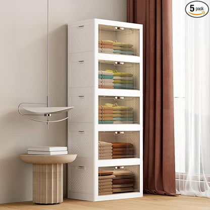 JOYMOOP 198 Qt Stackable Storage Bins by JOYMOOP