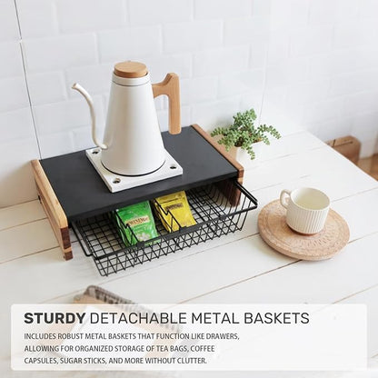 WILDMOS Tea Bag Organizer, Wire Basket Drawer Design - Image 7