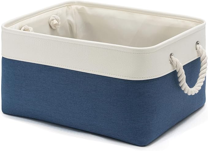 15.7x11.8x8.26 Inch Fabric Large Storage Bins by VQRTEXAStorageBasket