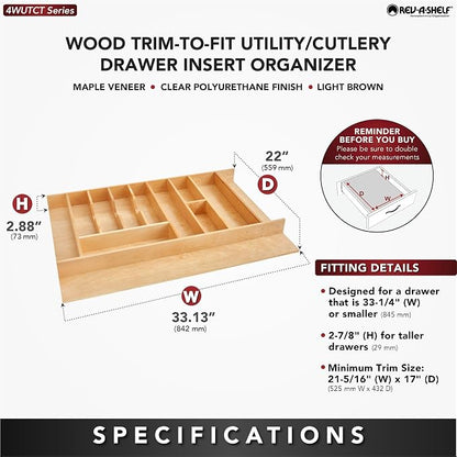 Rev-A-Shelf Trim-to-Fit Silverware Drawer Organizer - Image 4