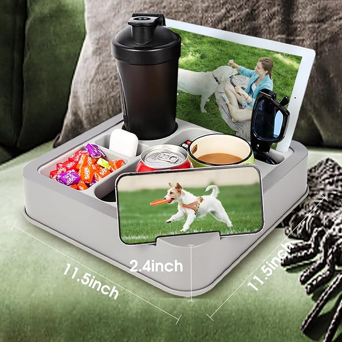 Couch Cup Holder Bed Caddy Couch Caddy Couch Tray Cup Holder - Image 6