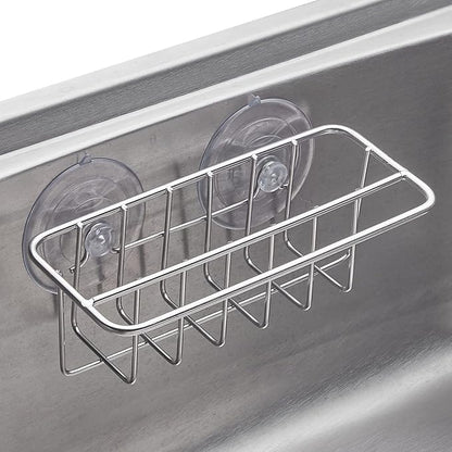 Sink Caddy Sponge Holder for Kitchen Sink Dish Cloth Hanger 2 Suspension Options - Image 2