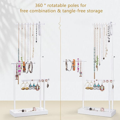 SRIWATANA Jewelry Organizer Stand, Extra Tall Jewelry Display Necklace Holder - Image 6
