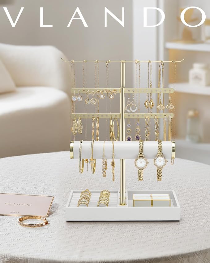 Vlando 3 Tier Jewelry Stand Organizer - Image 7