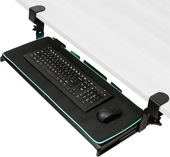 VIVO Large Height Adjustable Under Desk Keyboard Tray by Unknown