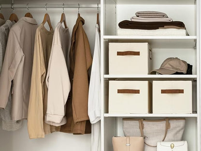 StorageWorks Storage Baskets for Shelves, Foldable Fabric Closet Storage Bins - Image 4