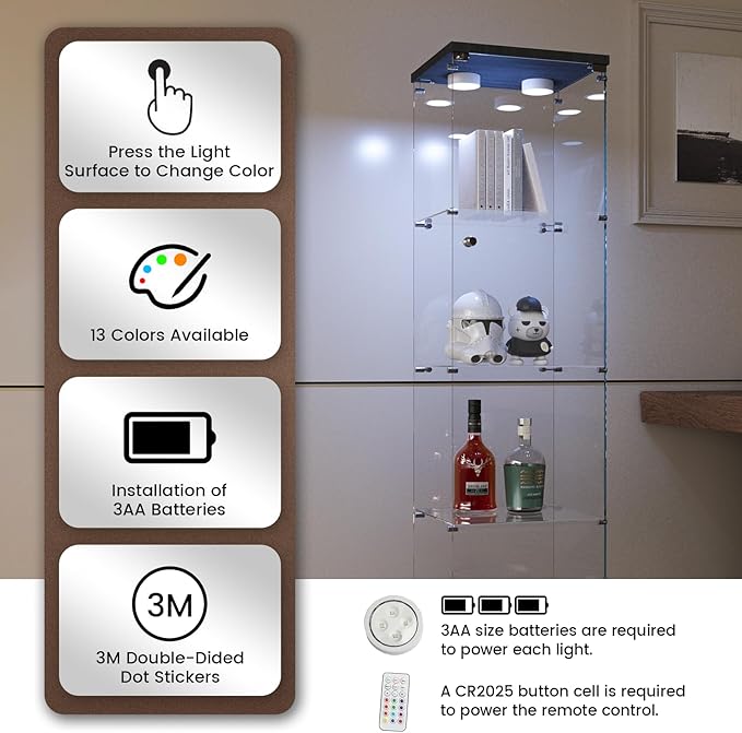 Beauty4U Glass Display Cabinet - Image 2