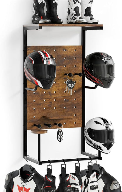 Helmet Holder Wall Mount, Motorcycle Helmet Stand, Motorcycle Accessories by Unknown