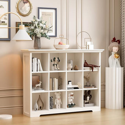 Wooden Cube Bookcase with Base - Image 2