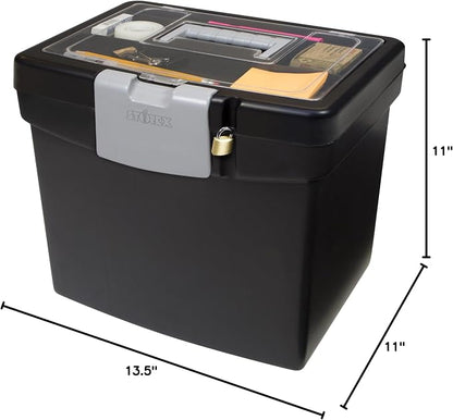 Storex 61504B02C Portable File Box - Image 10