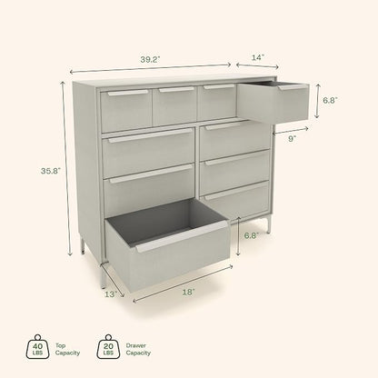 Naima Premium Fabric Dresser - Image 3