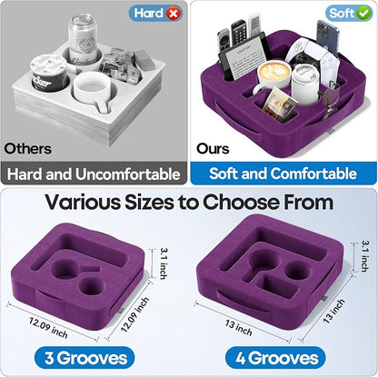 Couch Cup Holder Pillow, Sofa and Bed Caddy - Image 4
