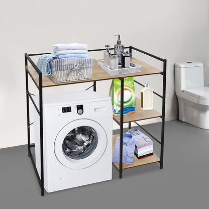 3-Tier Washing Machine Storage Utility Rack, Bathroom Washer Dryer Storage Shelf - Image 8