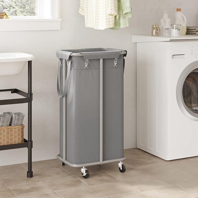WOWLIVE 100L Rolling Laundry Hamper - Image 2
