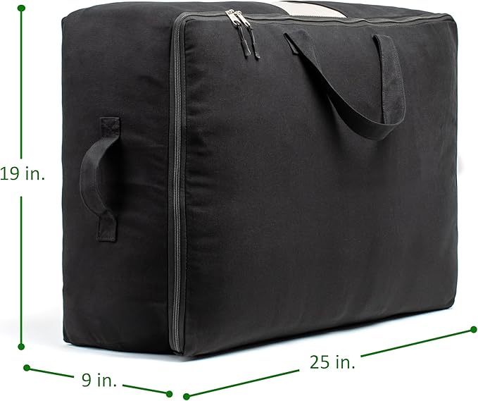Soft Canvas Storage Bags with Zipper. Thick Breathable - Image 3