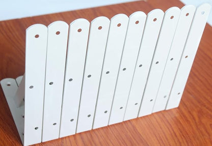 12 Pack L8 x H 6" White Heavy Duty Shelf Brackets - Image 7