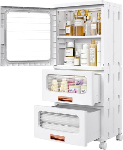 VECELO Narrow Bathroom Storage Cabinet by VECELO