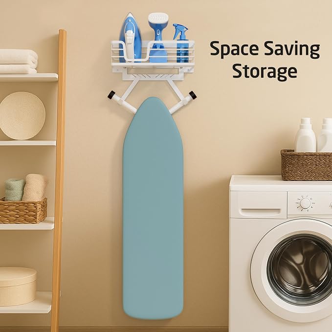 KES 90lb Heavy-Load Ironing Board Hanger Wall Mount, One-Piece Metal Frame - Image 9