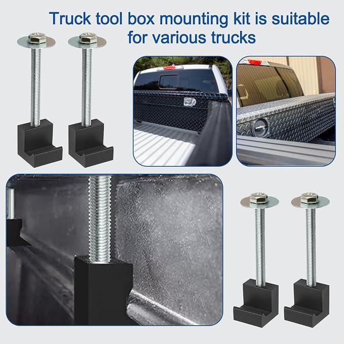 4Pcs Truck Tool Box Mounting Kit - Image 5