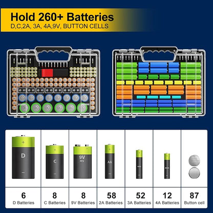 Battery Organizer Storage Holder Box Case - Image 2