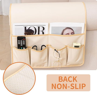 HAOMAIJIA Anti Slip Sofa Armrest Organizer Arm Chair Bedside Caddy Storage - Image 3