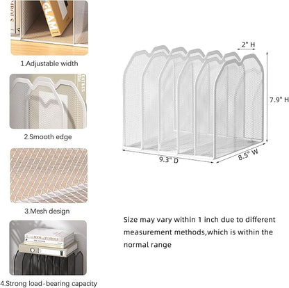 White 5-Section File Folder Organizer - Image 3