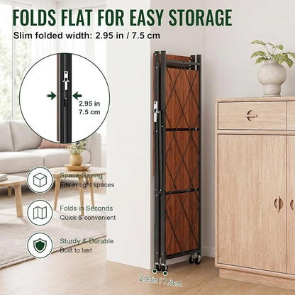 black leopard 4-Tier Foldable Shelf - Image 5