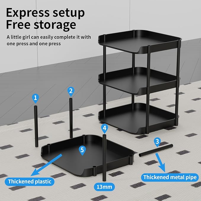 8 Tier Vertical Narrow Shoe Rack, Stackable Tall Skinny Shoerack, Compact - Image 5