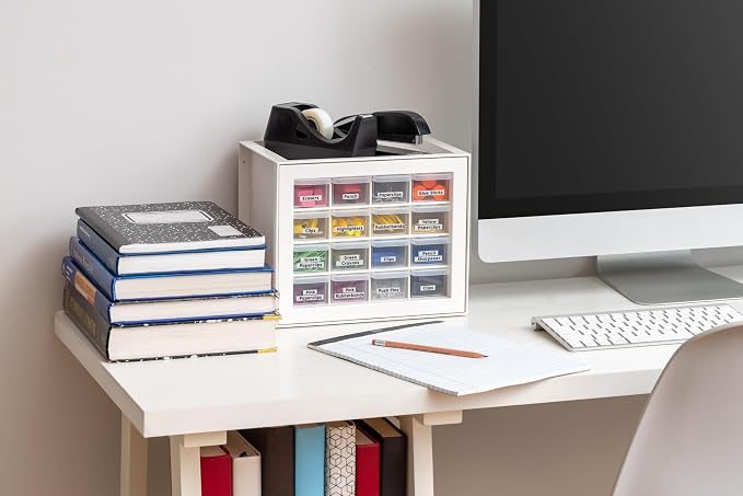 IRIS USA 16-Drawer Small Drawer Organizer, Craft Desk Storage, Stackable - Image 6