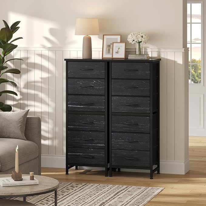 OLIXIS 6 Drawer Dresser, Fabric Storage Organizer - Image 8