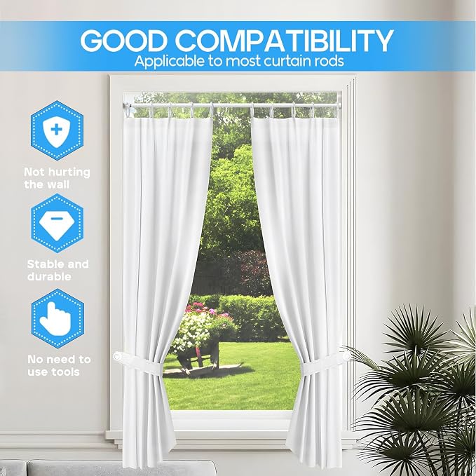 1 Pack Spring Tension Rod, Adjustable 26-39 Inch No Drill, Fits Windows Kitchen - Image 4