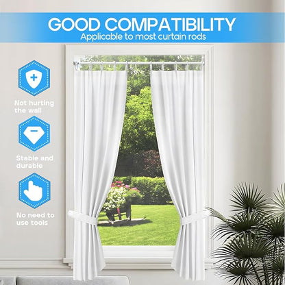 2 Pack Spring Tension Rod, Adjustable 26-39 Inch No Drill, Fits Windows Kitchen - Image 6