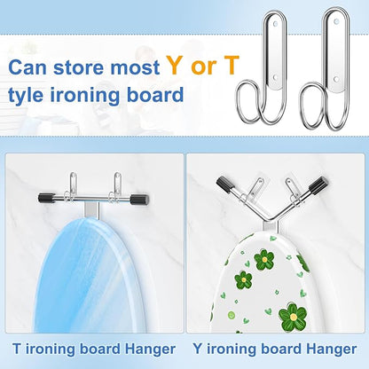Ironing Board Holder Wall Mount, Durable Ironing Board Holder Stainless Steel - Image 2